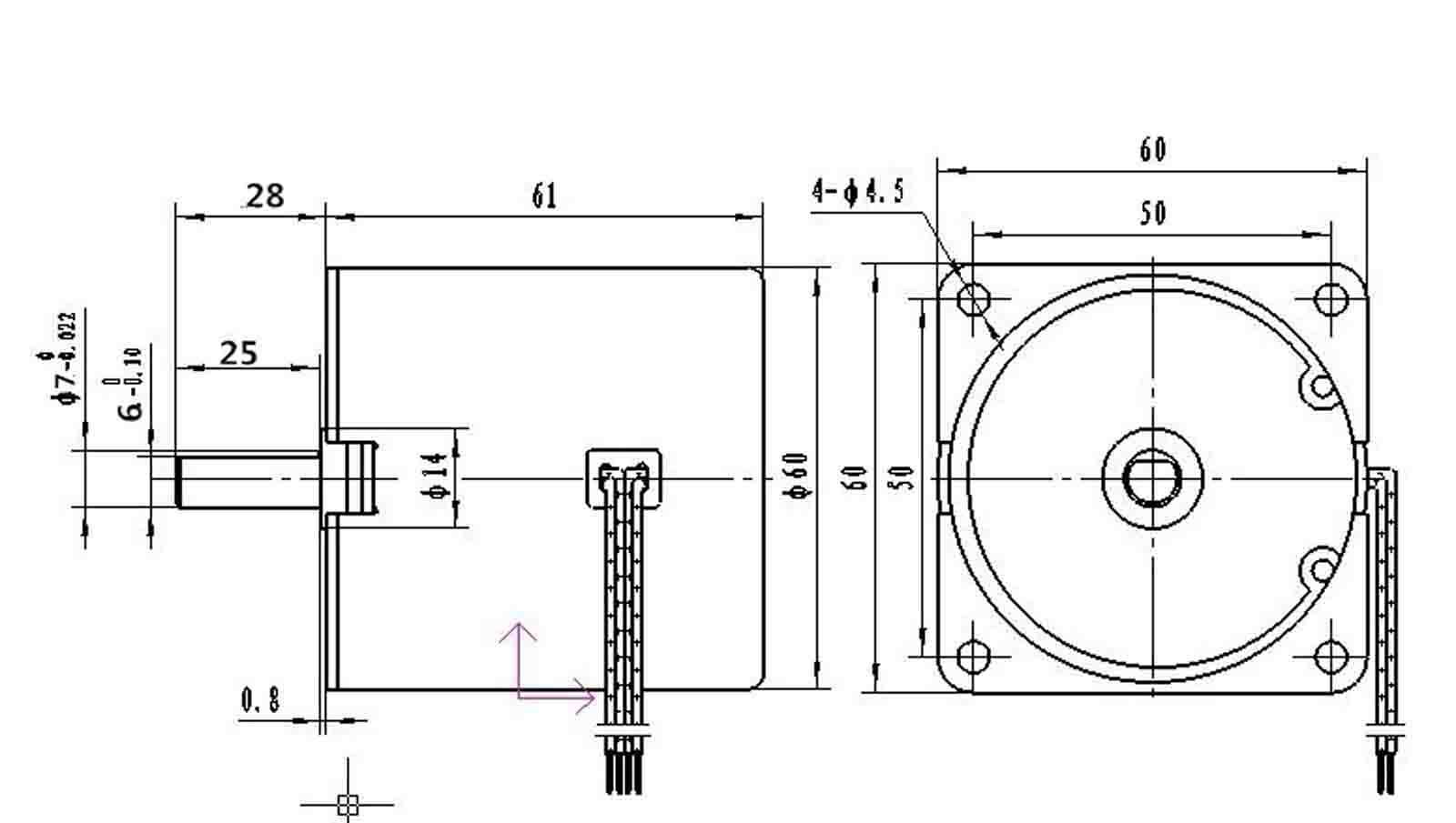Synchronous Motor 60KTYZ AC 110V 80 rpm/m CW/CCW 14W Gear Motor