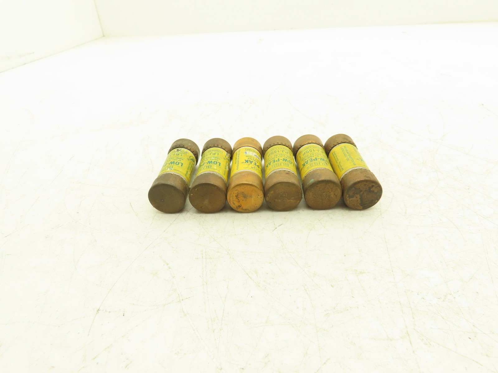 Bussman LPJ-15SP Low-Peak Dual Element Time Delay Fuse 15A 600Vac Lot of 6