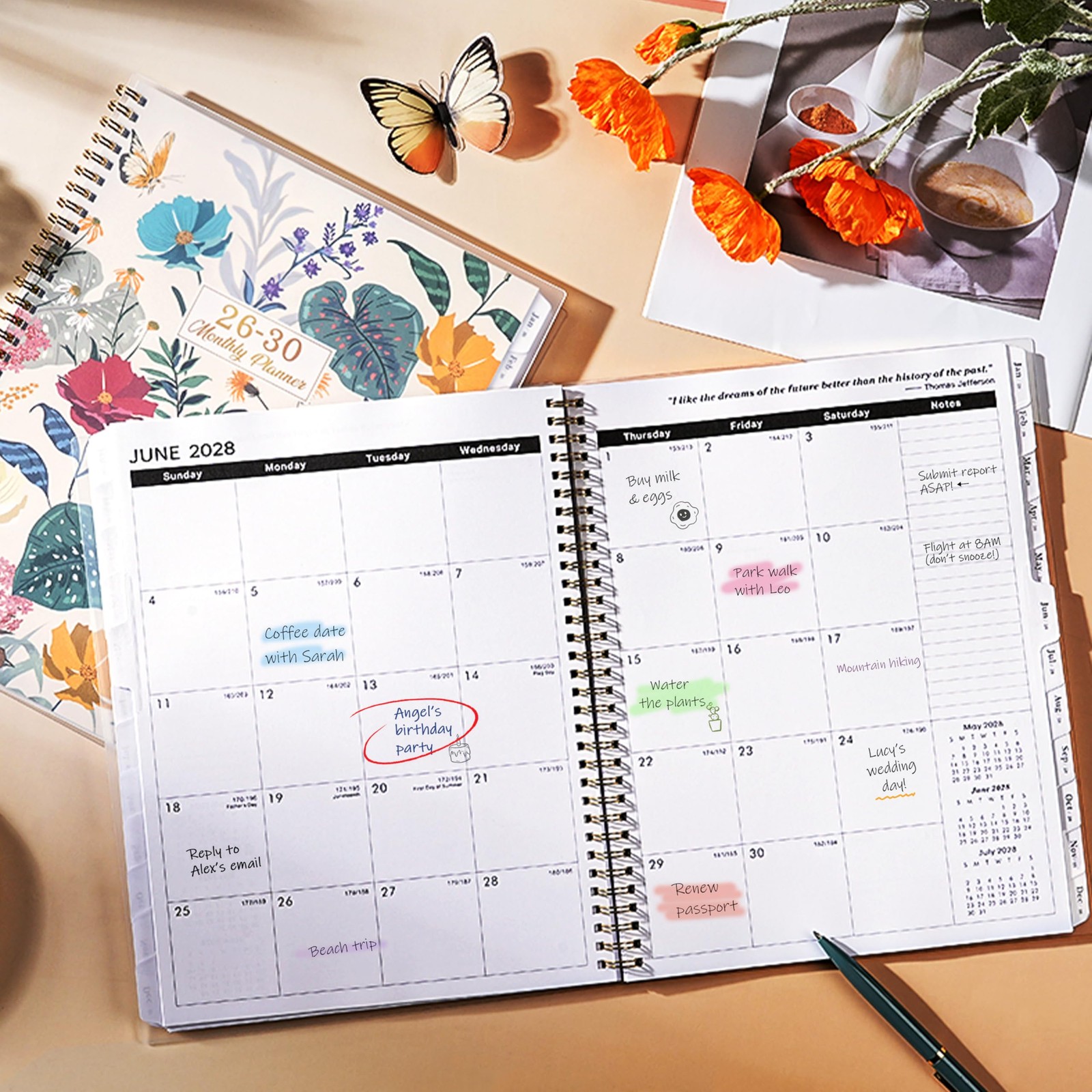 2026-2030 Monthly Planner – 5 Year Monthly Planner/Calendar 2026-2030, JAN. 2