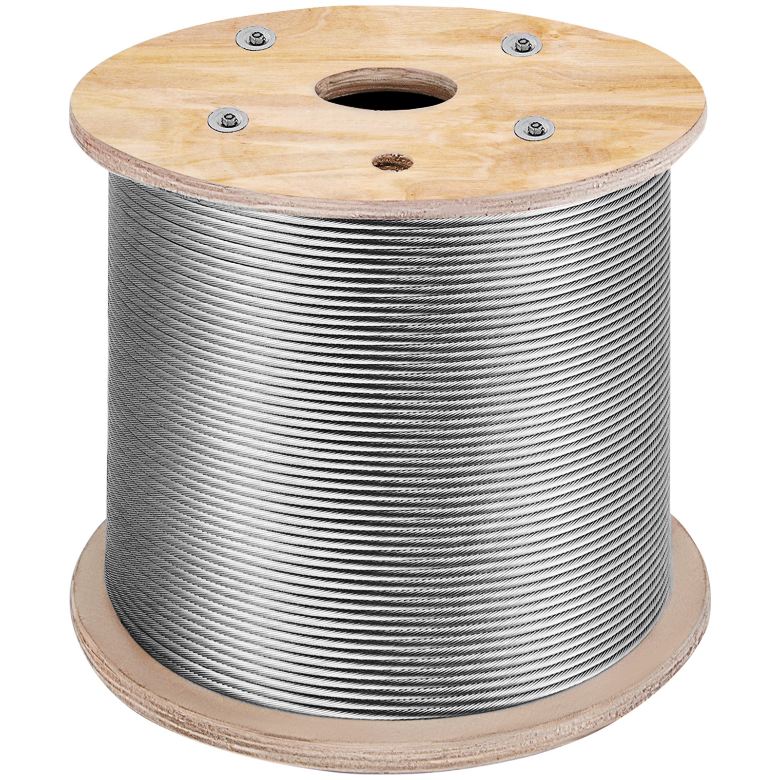 VEVOR T316 Stainless Steel Cable 3/16″x1000ft Wire Rope Cable Railing 1×19