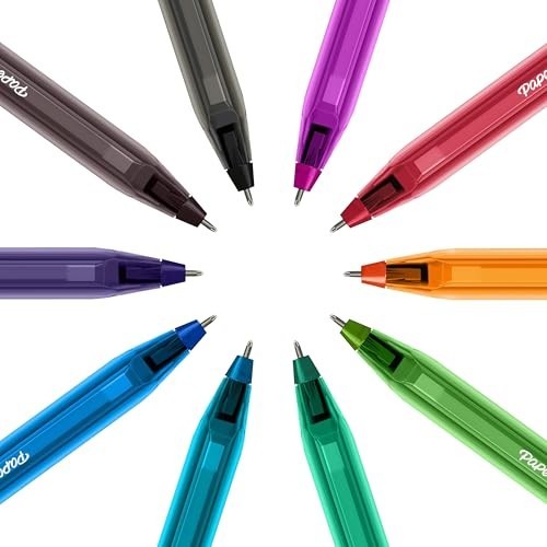 Ballpoint Pens 1.0mm Medium Point Assorted Fun Colours 27 Count Smooth Writing