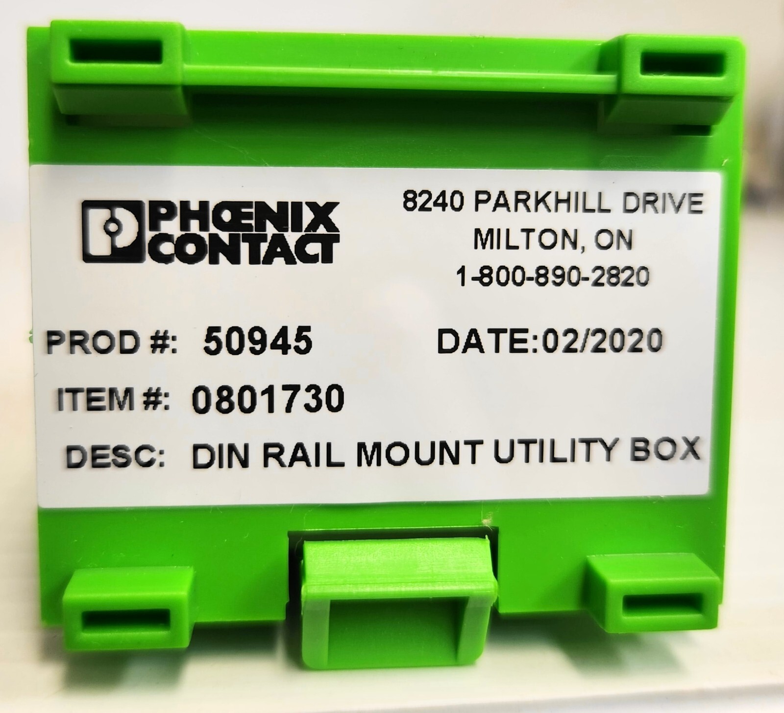 Phoenix Contact 50945 DIN Rail Mount Utility Box