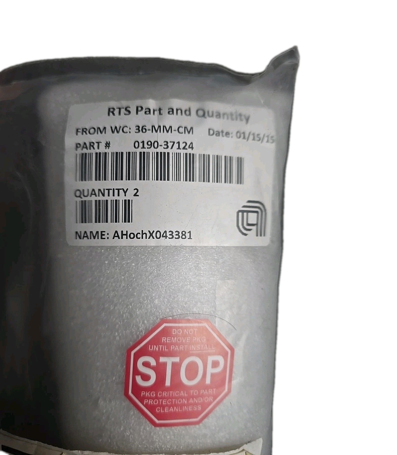 2 Applied Materials AMAT 0190-37124 Spec Gas SPR, 465lb, K1.42, 4.5 Strk, 14.6in