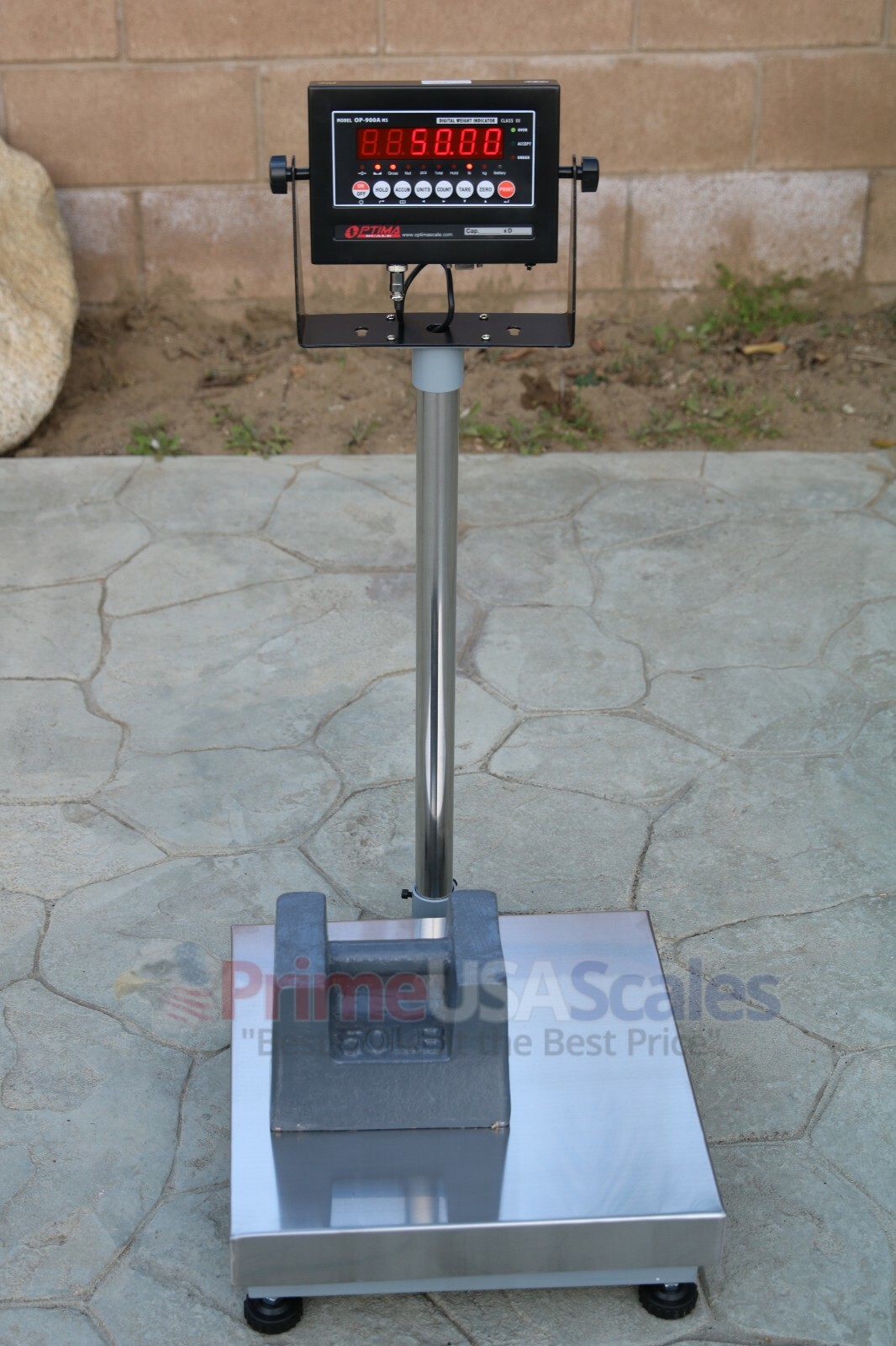 OP-915 300 lb Digital Bench Scale 16″X 16″ Legal for Trade Shipping Scale