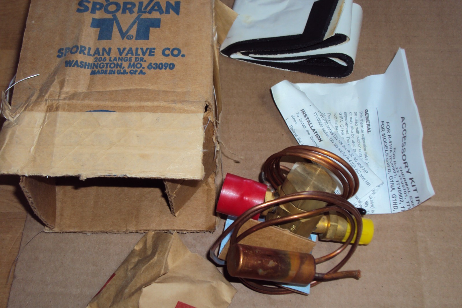 Sporlan 1TV0701A Thermal Expansion Valve Y1158 CBBIVE 2 GA Kit