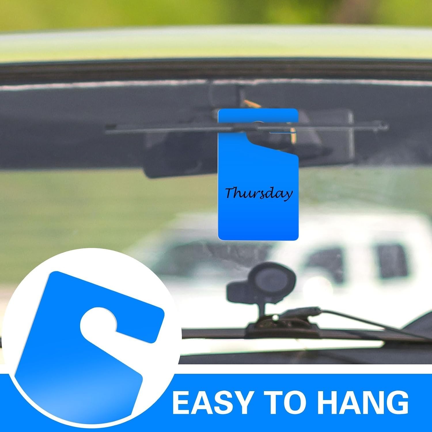 Vicenpal 100 Pack Blank Parking Permit Hang Tag Parking Placards Hang Tag 3 x