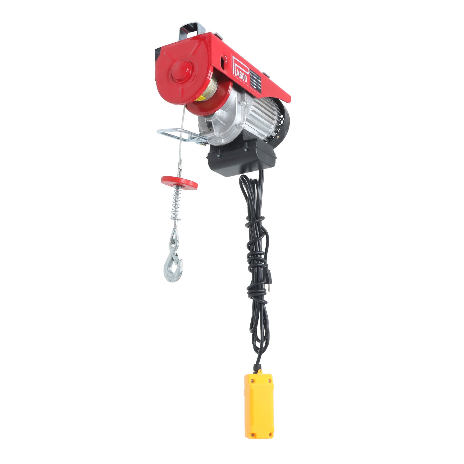 1320lbs Electric Lifting Winch 110V w/14ft Wired Remote Garage Crane Hoist