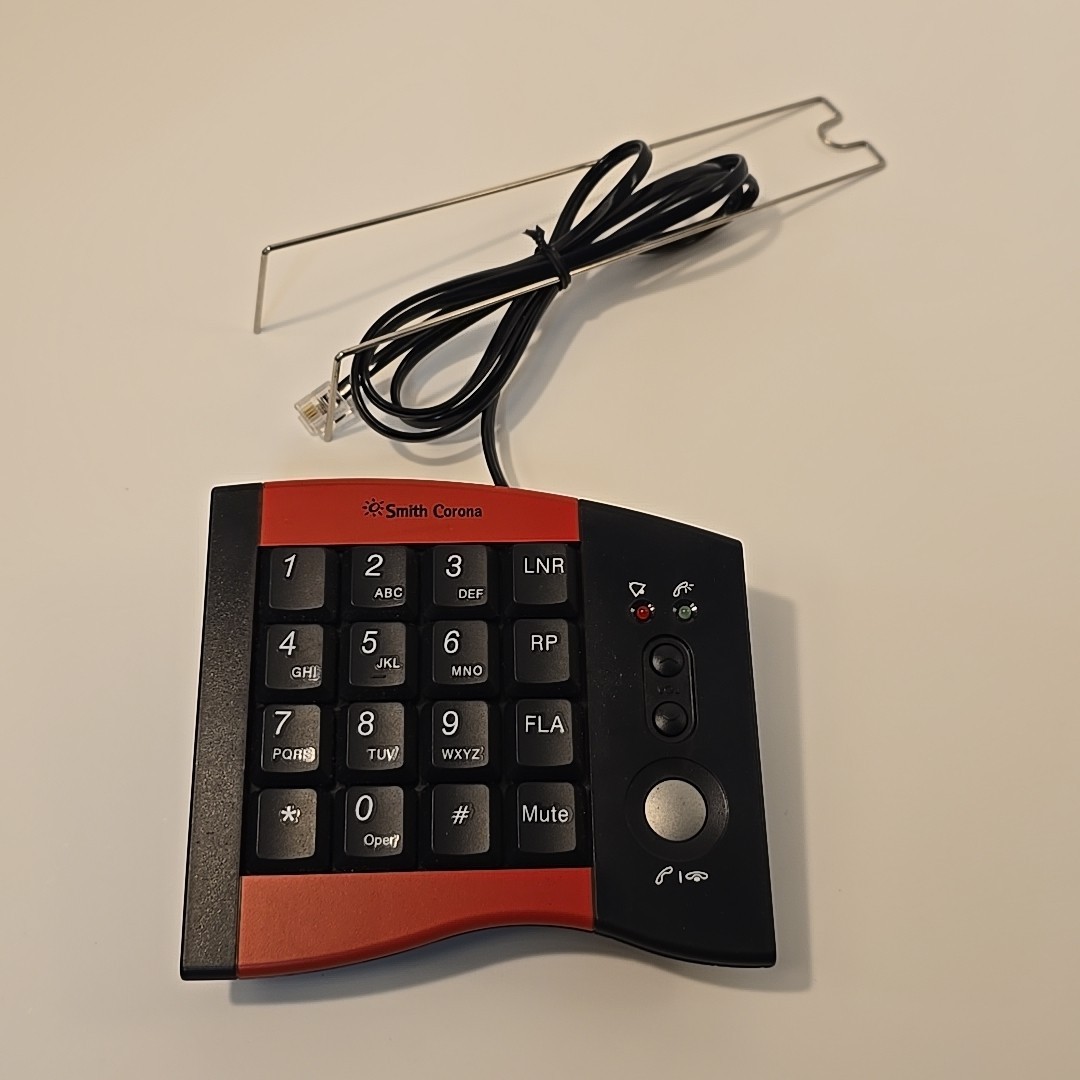 Smith Corona HP100 Headset Phone Dial Pad for Work From Home Office W Hanger