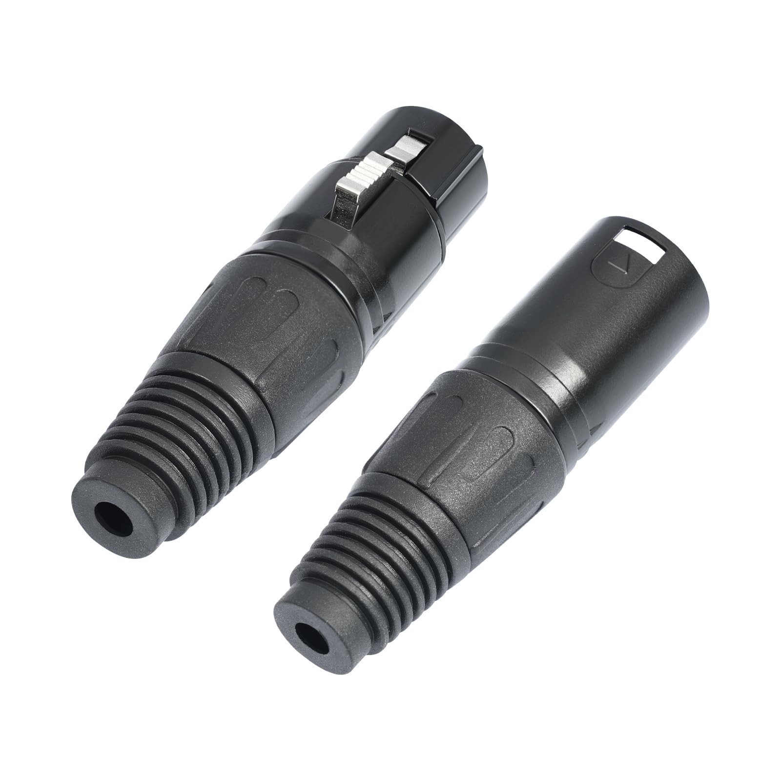 10 Pack XLR Connectors,5-PairXLR 3 Pin Male/Female Plugs Audio Mic Microphone…