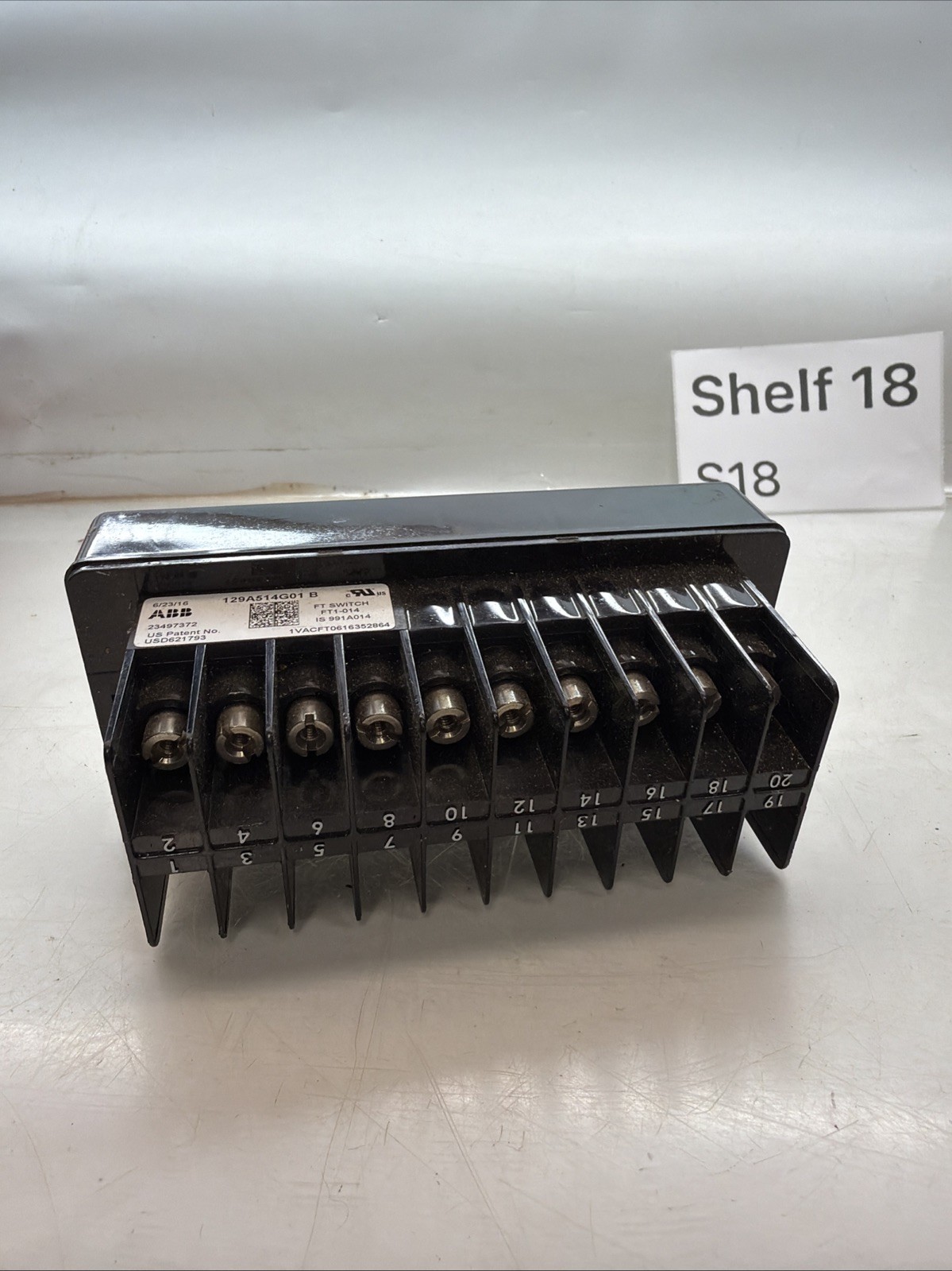 ABB 129A514G01B FT Switch Test Block Relay Panel Electrical Component