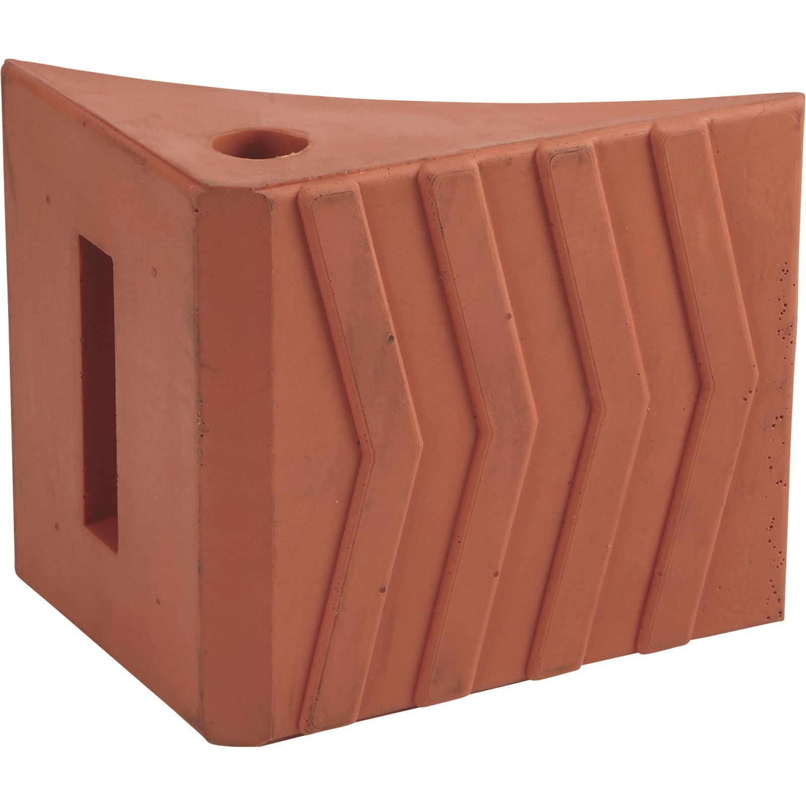 Ironton Polyurethane Wheel Chock, 7.87in. x 7in. x 5.9in., Heavy-Duty Tire Stop