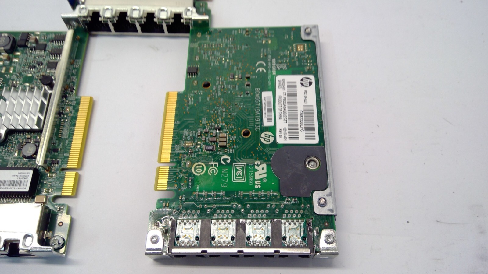 Lot of 5 HP 331FLR 1GB 4-Port Ethernet Adapter Cards, 629133-001