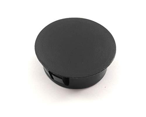 1″ Hole Nylon Locking Panel Plugs Black/White Dome Cover 1 3/16″ Top Width
