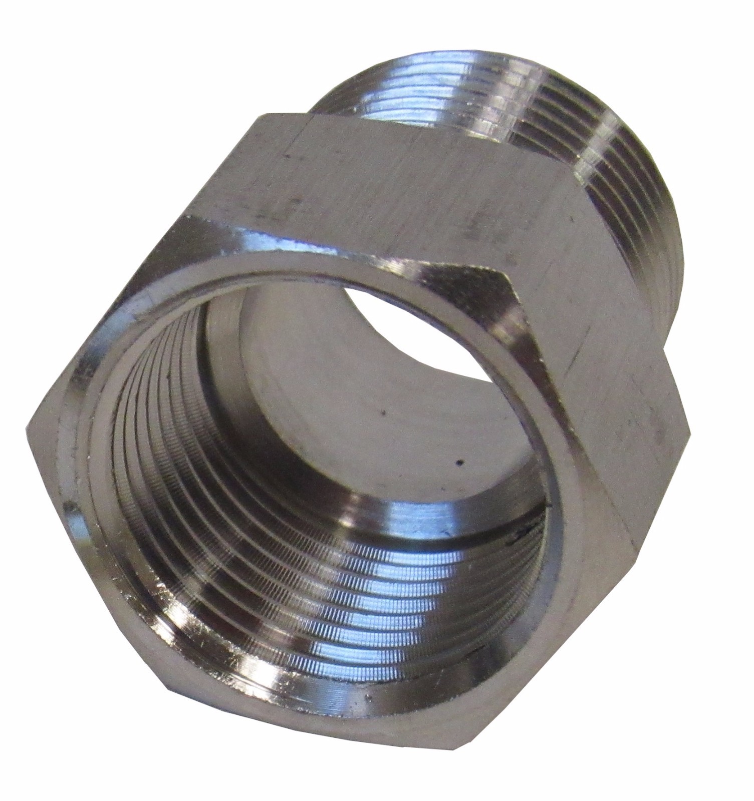 NEW 304 STAINLESS STEEL ADAPTER 3/8″ NPT FEMALE X 3/8″ BSPP MALE NEW