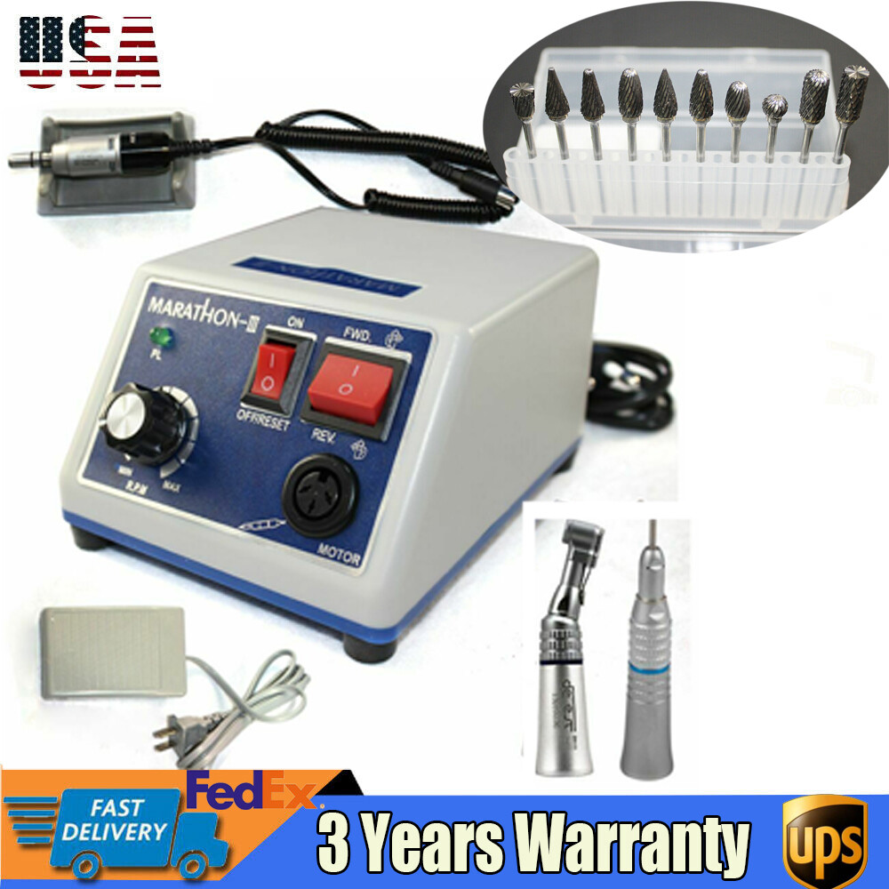 Marathon Dental Lab Micromotor Drill Polisher Machine N3 35K RPM Handpiece Sale