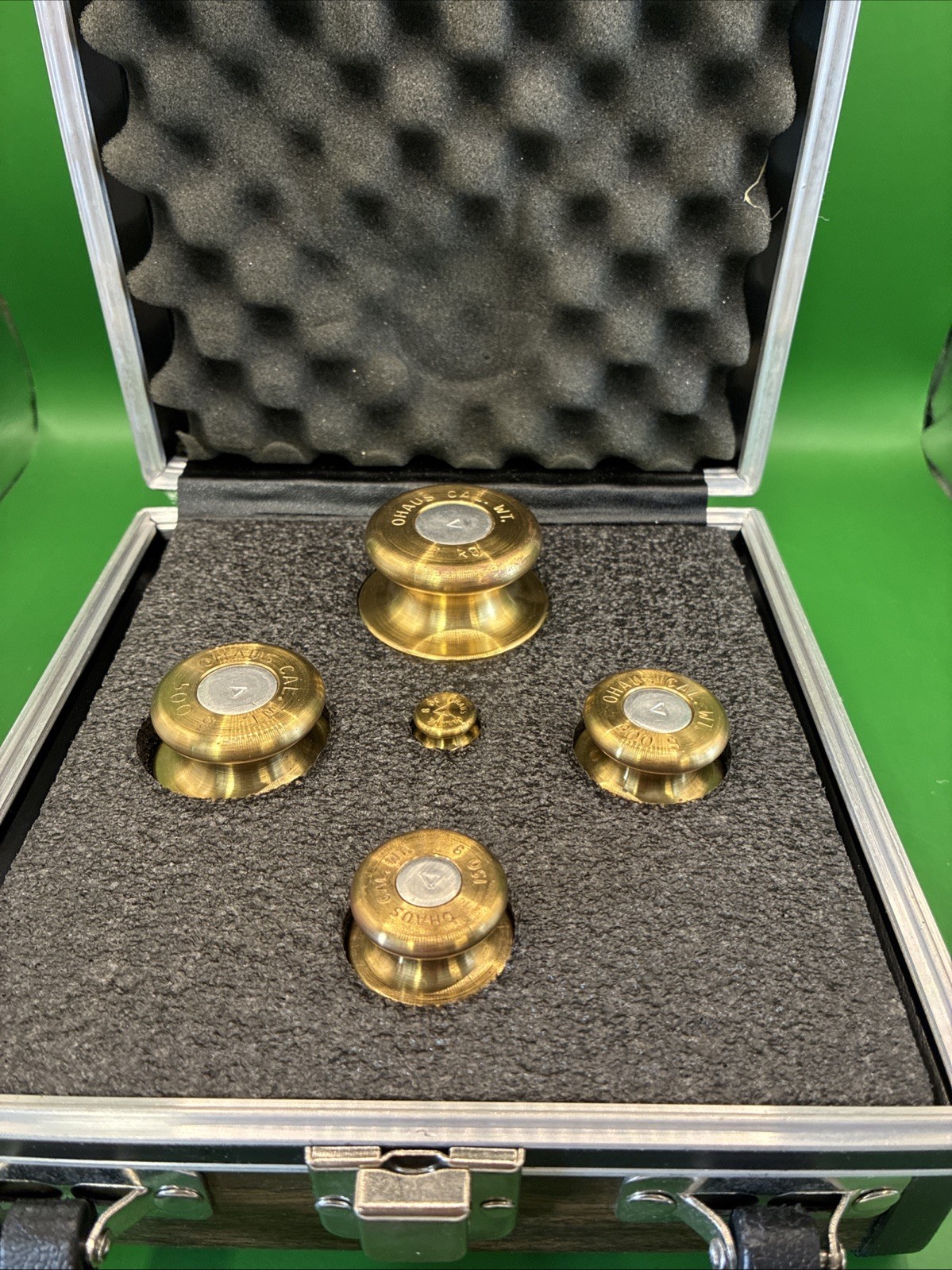 QHAUS ELECTRONIC BALANCE CALIBRATION WEIGHT SET of 5. 30 GRAM 150G 300G 500G 1KG