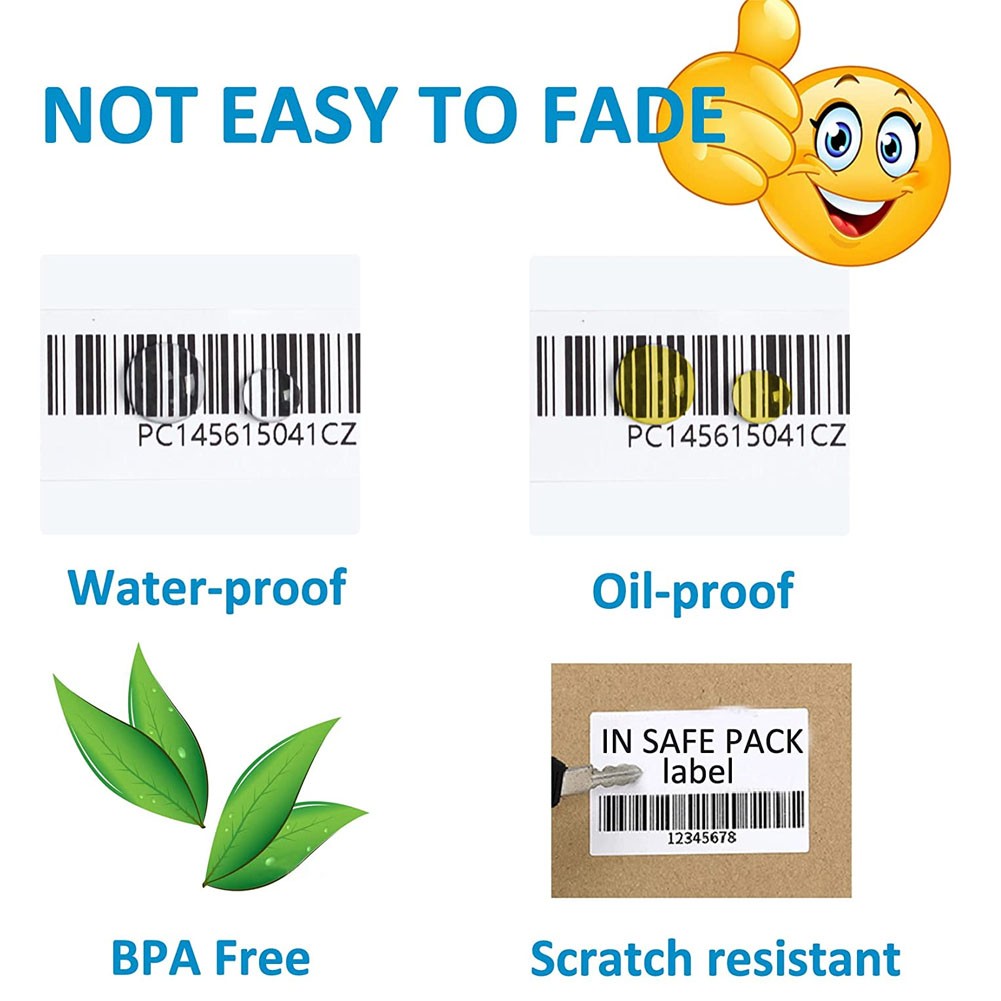 2″x1″ Direct Thermal Labels Barcode Adhesive Shipping Sticker for Rollo & Zebra