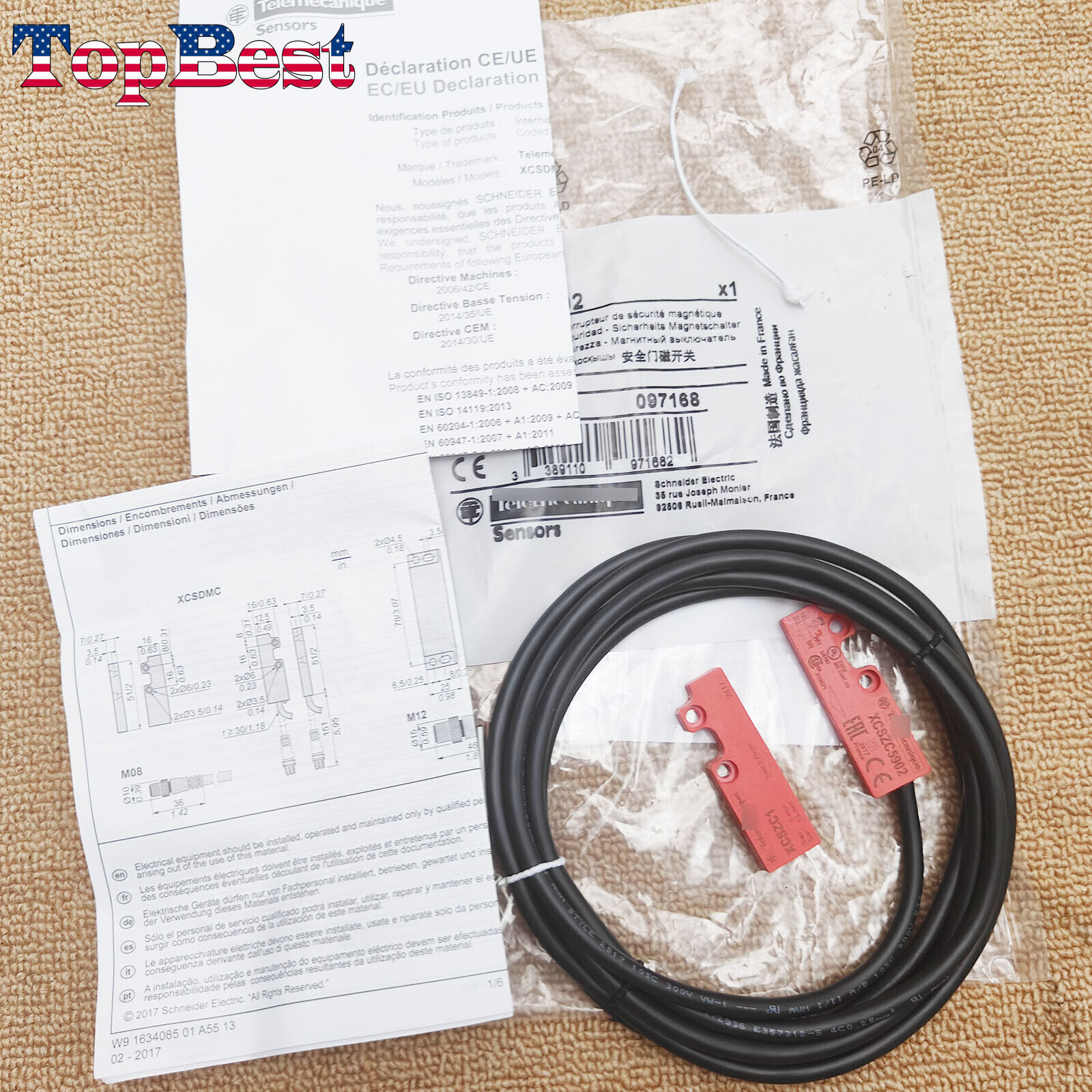NEW Magnetic Safety Switches for XCSZC5902 SCHNEIDER Magnetic Safety Switches