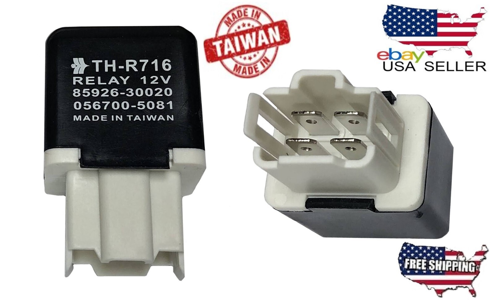 TOYOTA RELAY 230W HEAD LIGHT DIMMER 85926-30020 056700-5081 12 VOLTS RE048