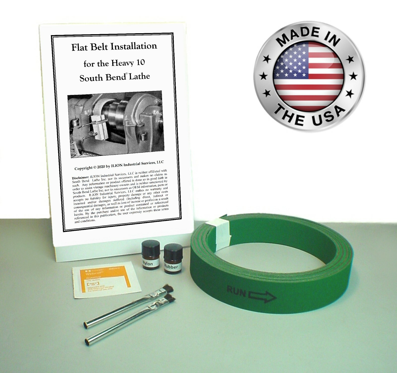 New! ● 1″ Premium Flat Drive Belt ● For All South Bend Lathe 10L & 10R Heavy 10