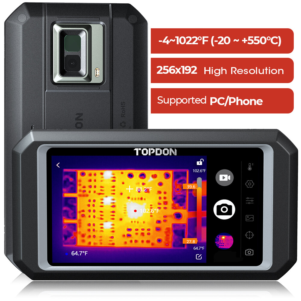 2024NEW💥 TOPDON TC003 Android Thermal Imaging Camera High 256×192 IR Resolution