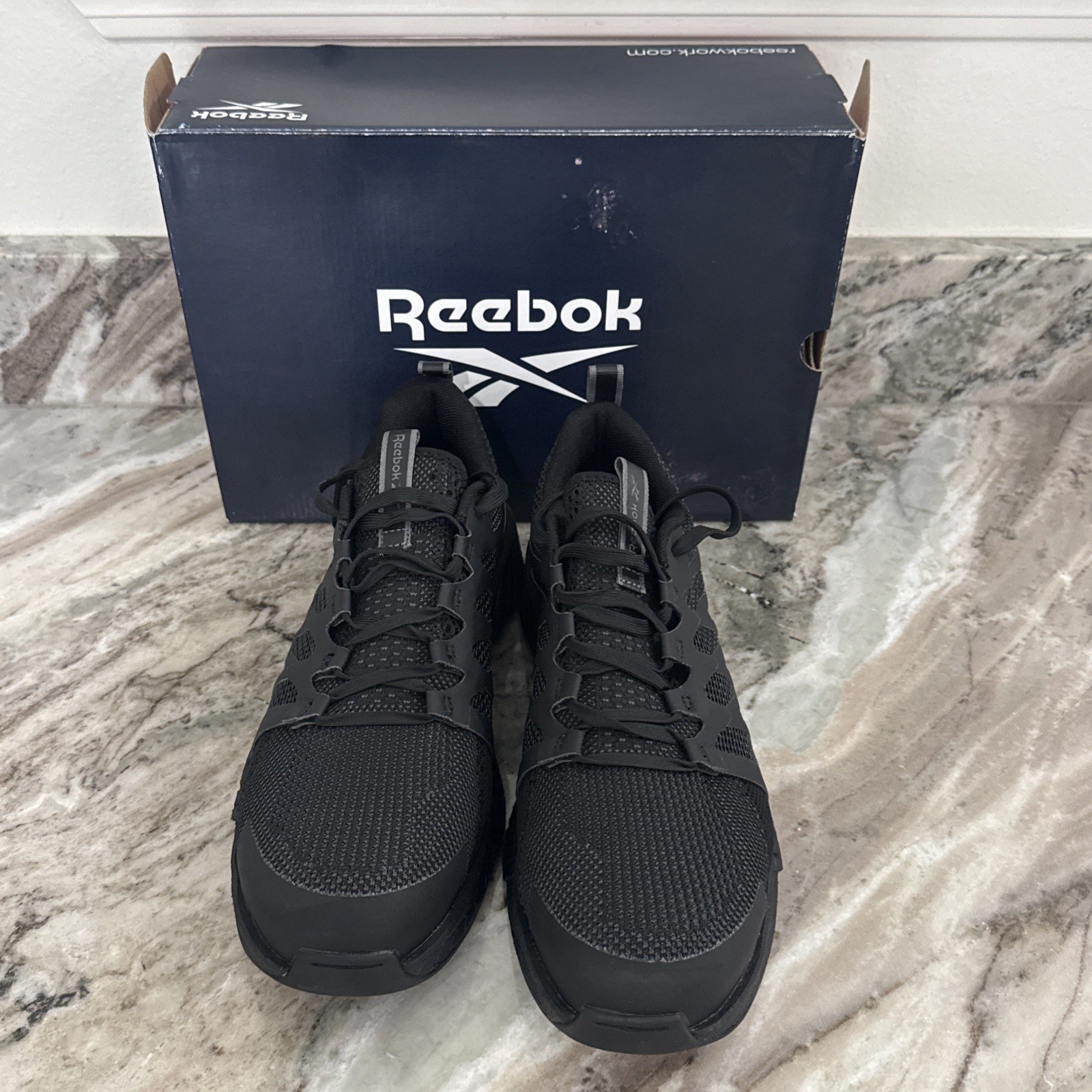 NIB REEBOK Fusion Tennis Shoes FLEXWEAVE MEN’S 8 W ATHLETIC COMPOSITE TOE