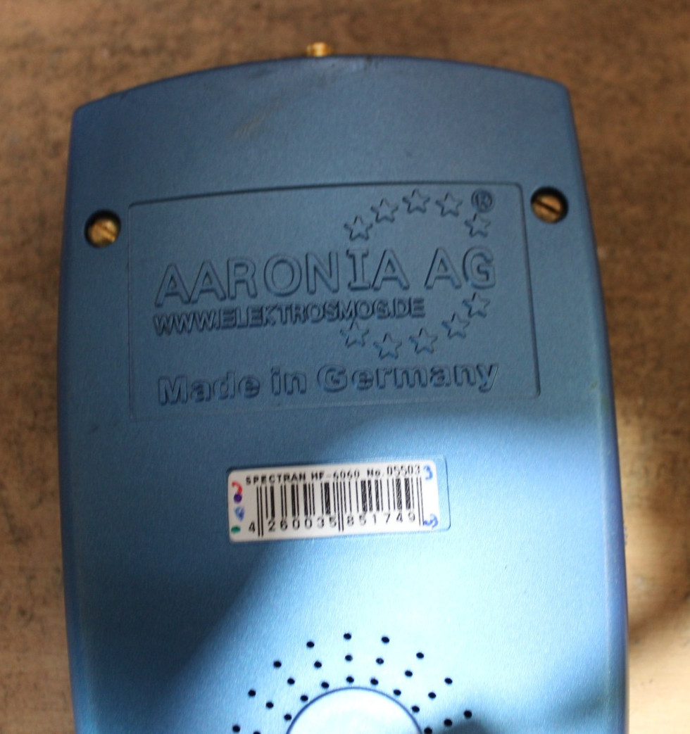 Aaronia Spectran HF-6060 Handheld RF Spectrum Analyzer Blue