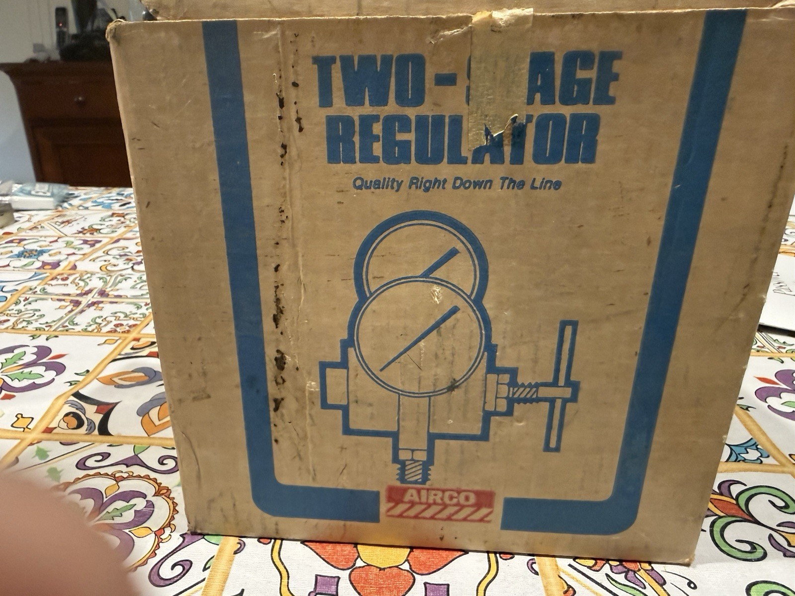 Vtg NOS AIRCO 806-8456 Oxygen Regulator 4000 PSI 200 PSI GAUGE Made USA