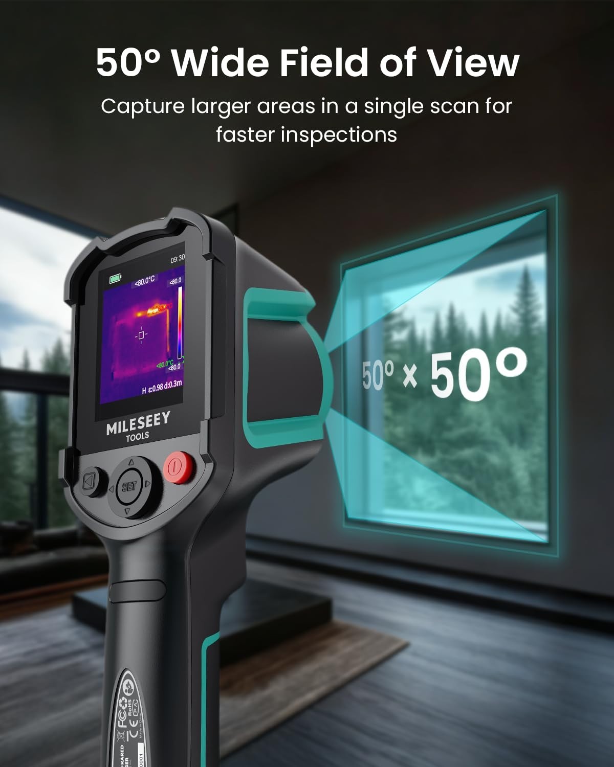 Handheld Infrared Thermal Imager – Super Resolution, Adjustable Emissivity