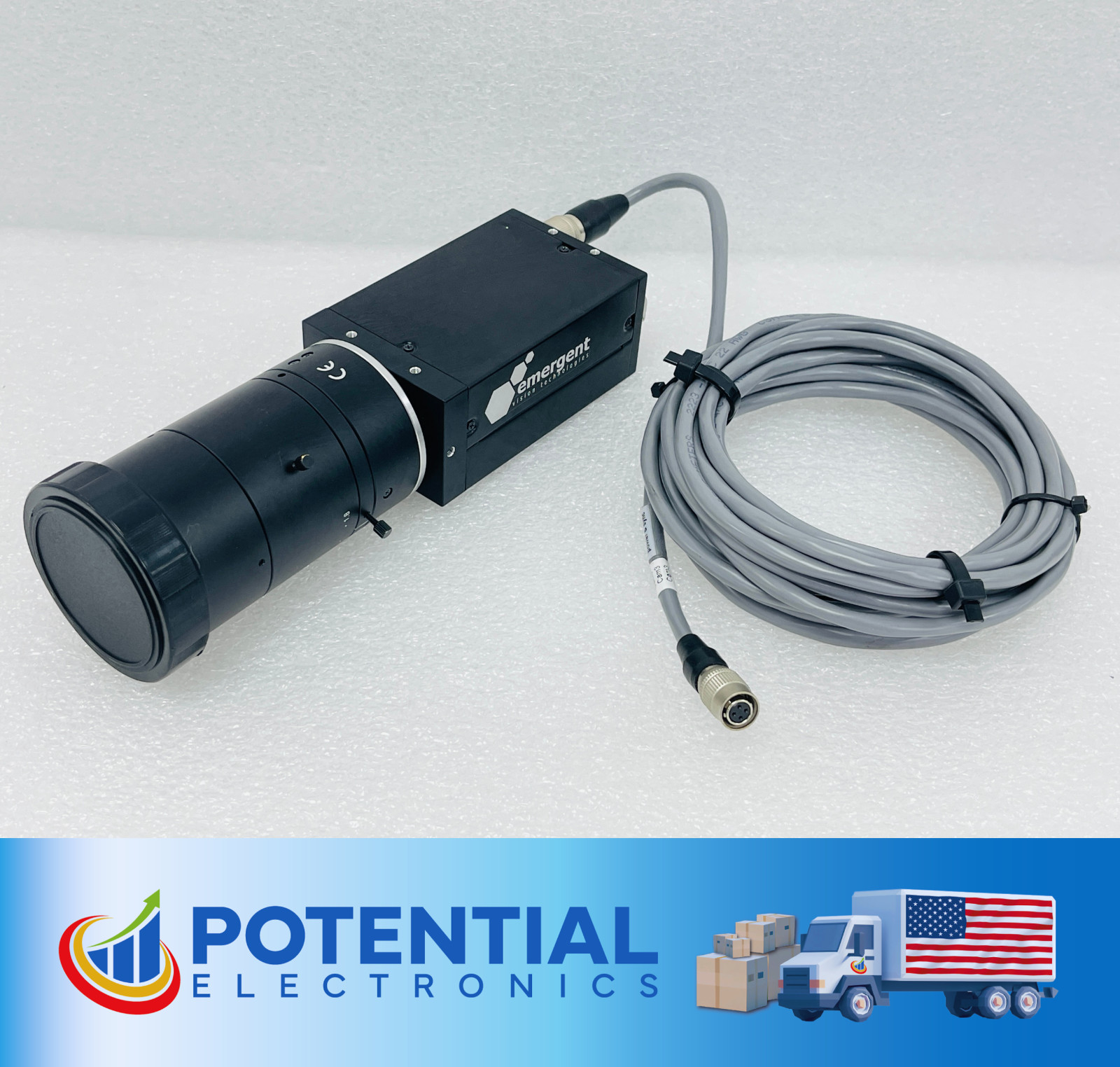 Emergent Vision Technologies HR-12000SC Industrial Camera Global w/Lens 1.1 16mm