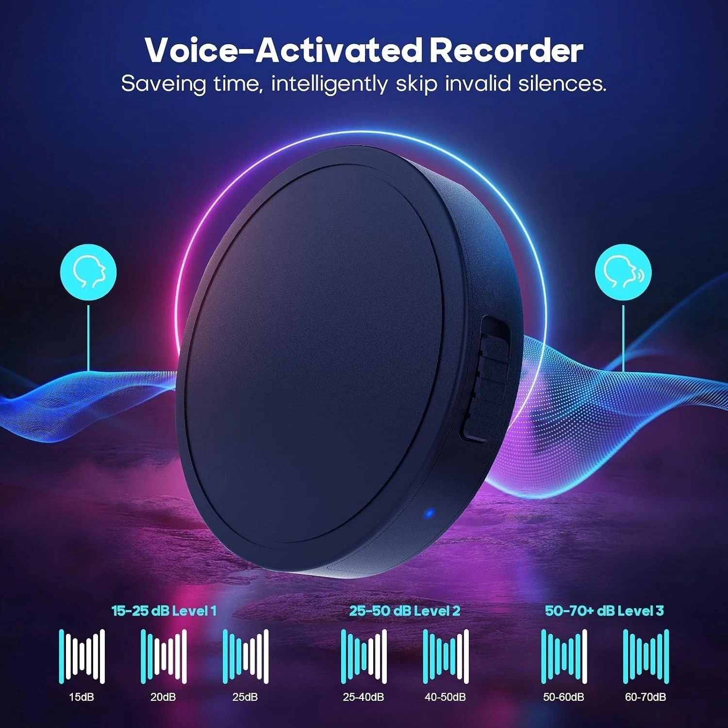Ultimate Portable Recorder – 132G, 9800 Hours, One-Touch Recording & Accessories