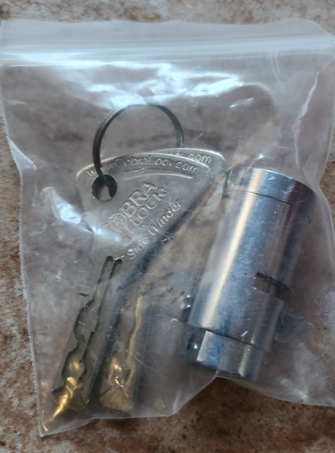 Cobra Tubular Lock High Security Keyed Vending Machine Cabinet Lock with 2 Keys