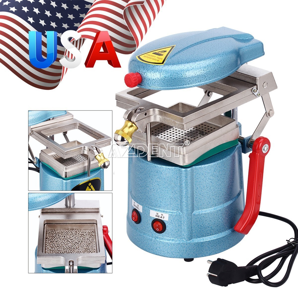 Dental Vacuum Forming Molding Machine Heat Thermoforming / Low Speed Handpiece