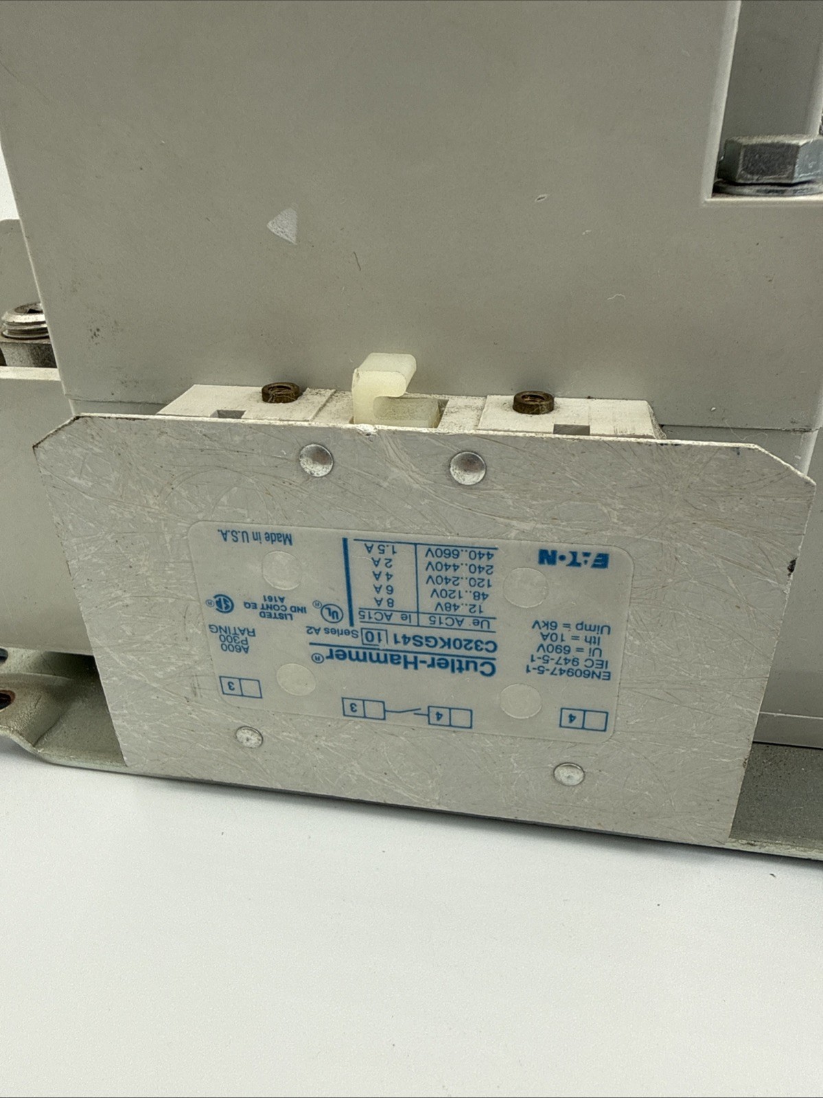 Eaton CN35NN2 CN35 Electrically Held Lighting Contactor 110/120V Coil 2P 200A