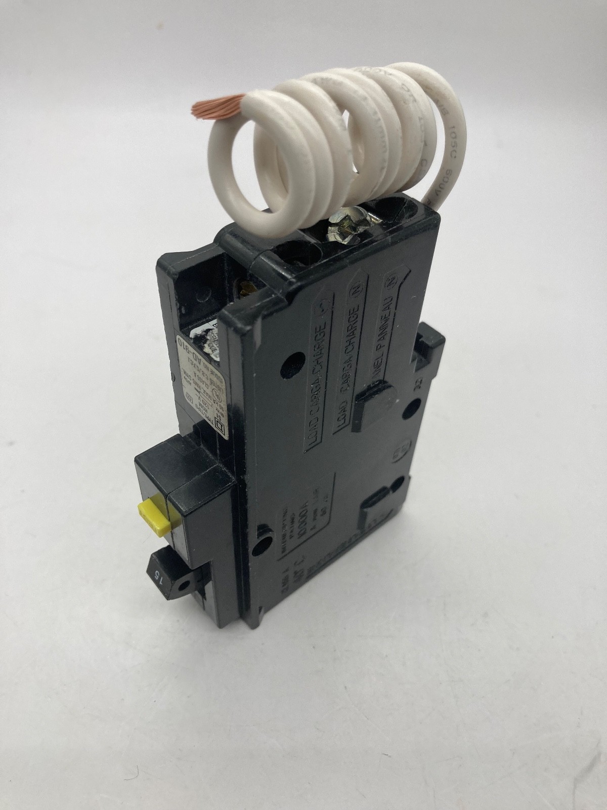 Homeline HOM115GFI 15 Amp 1 Pole 120V Plug On Ground Fault GFCI Circuit Breaker