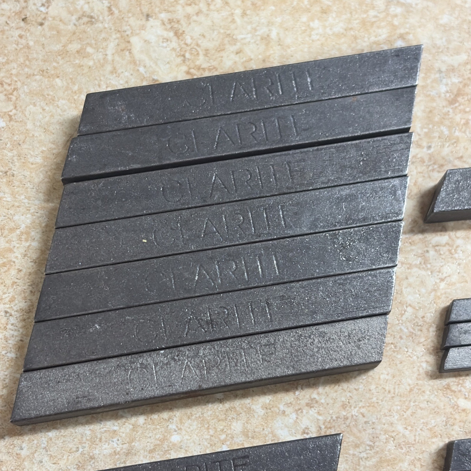Lot of 24 High Speed Steel Tool Bits Square Clarite
