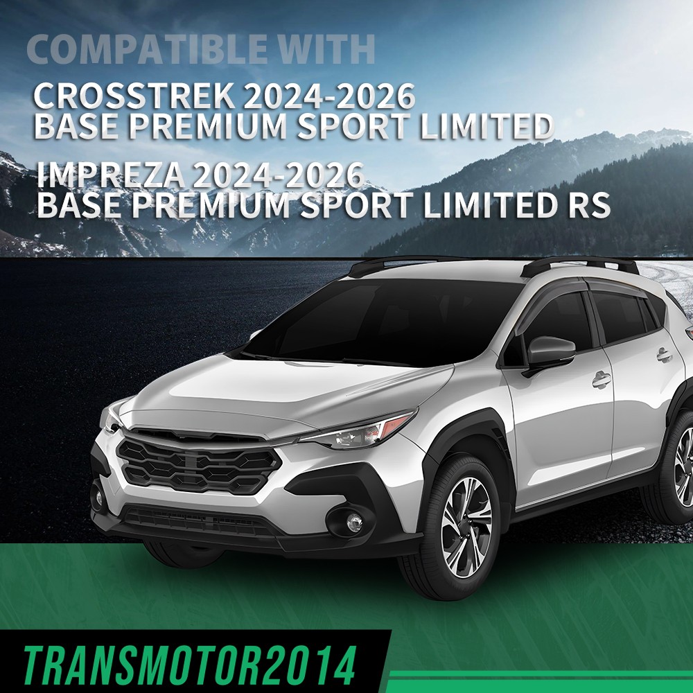 Window Visors Rain Guards Deflectors Fit For 2024-2026 Subaru Crosstrek Impreza