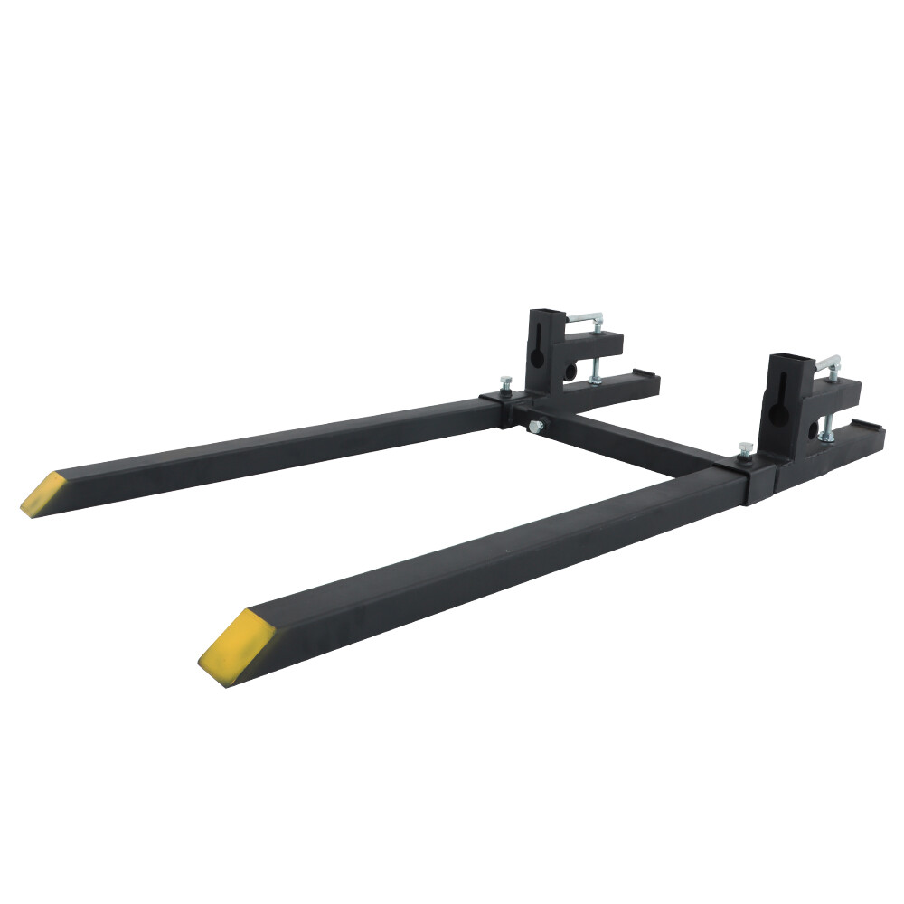 60″ 2000lbs Clamp on Pallet Forks Loader Bucket Skidsteer Tractor