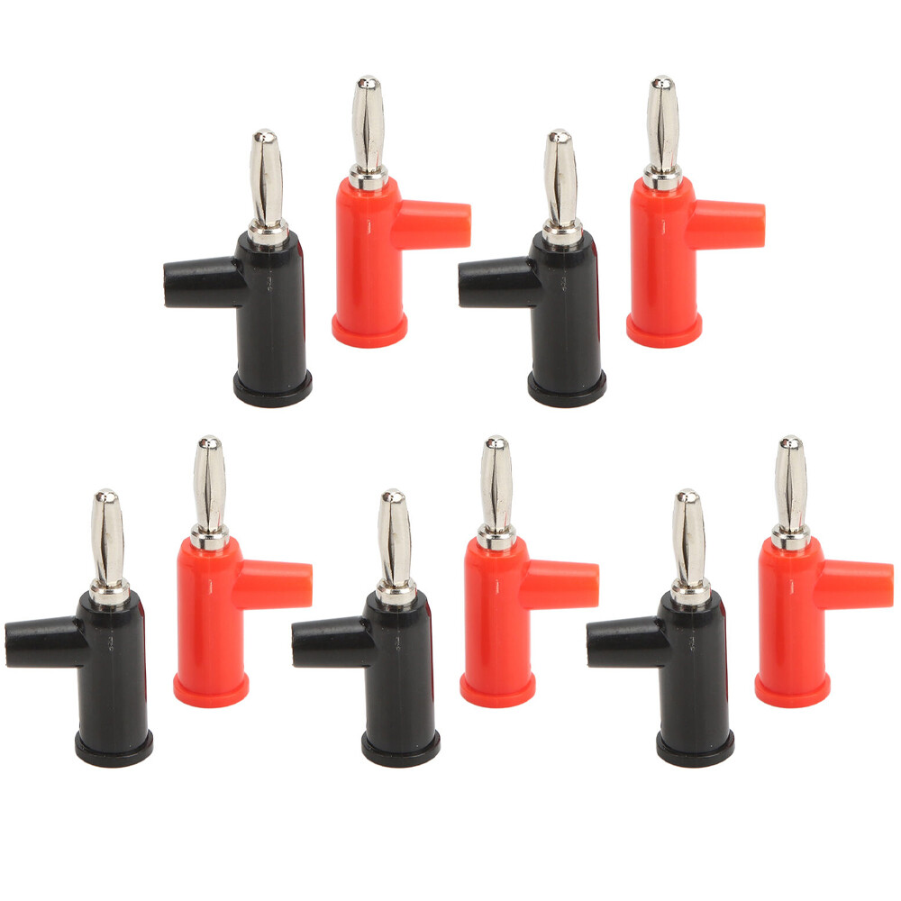 40Pcs 4mm Banana Plug Stackable Solderless Banana Plug Connector for Security