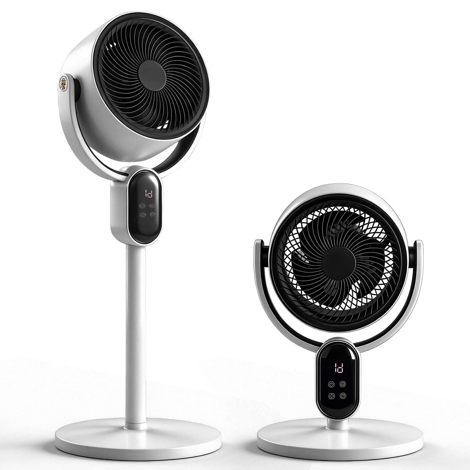 120° Oscillating Standing Fan, 33 inch 2-in-1 Air Circulator W/Remote, 3 Speeds