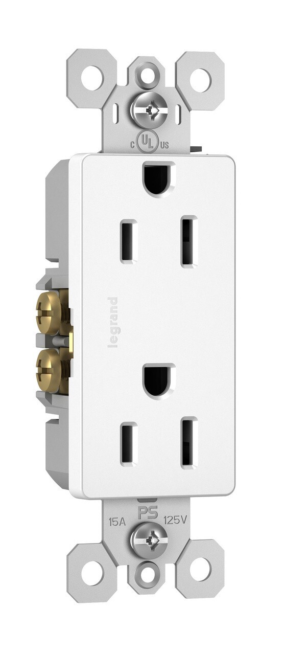 Legrand Pass & Seymour Radiant Receptacle, White (885W) – Box of 10