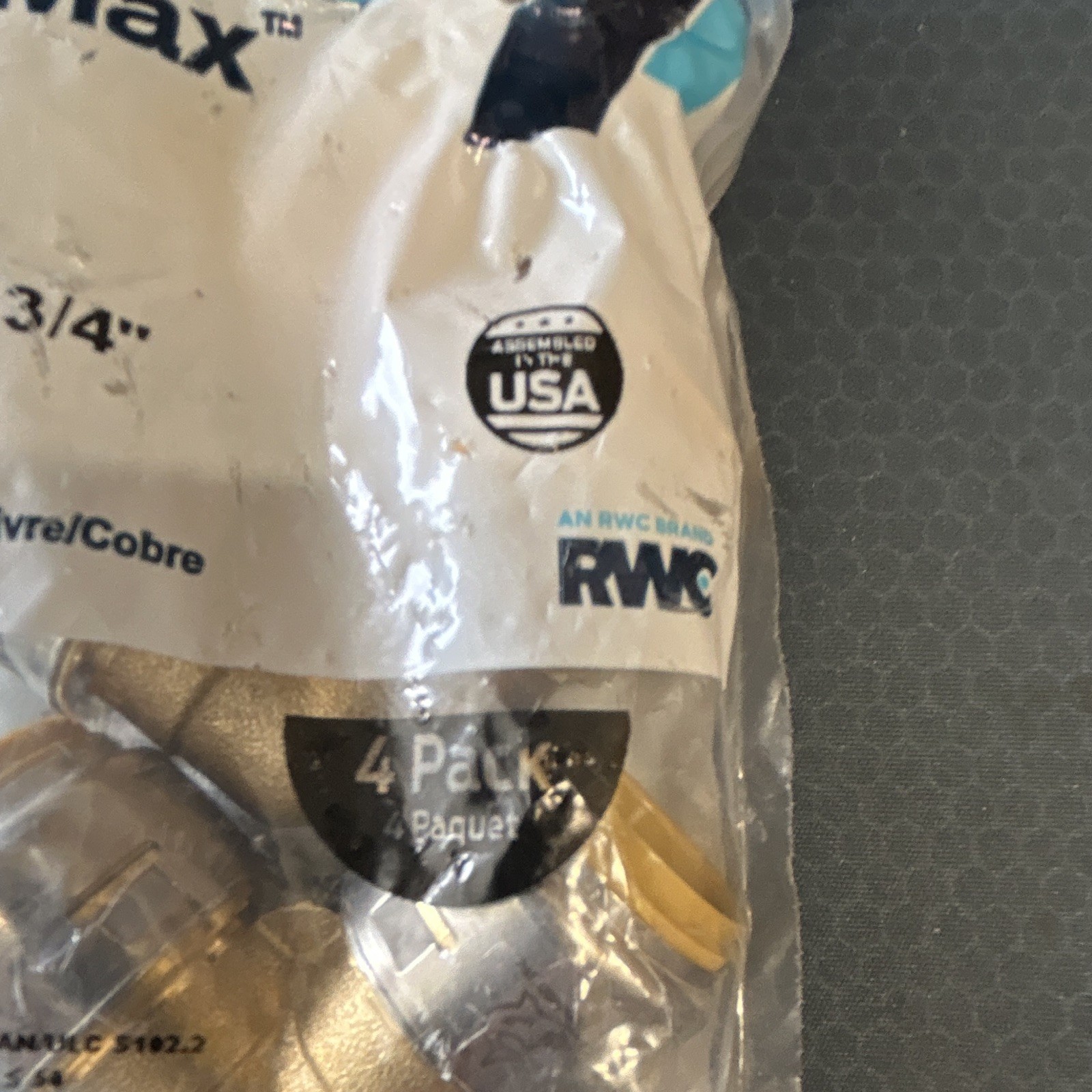 SharkBite Max 3/4 in Brass Elbow Push-to-Connect F/F Fitting 4 Pack UR256A4