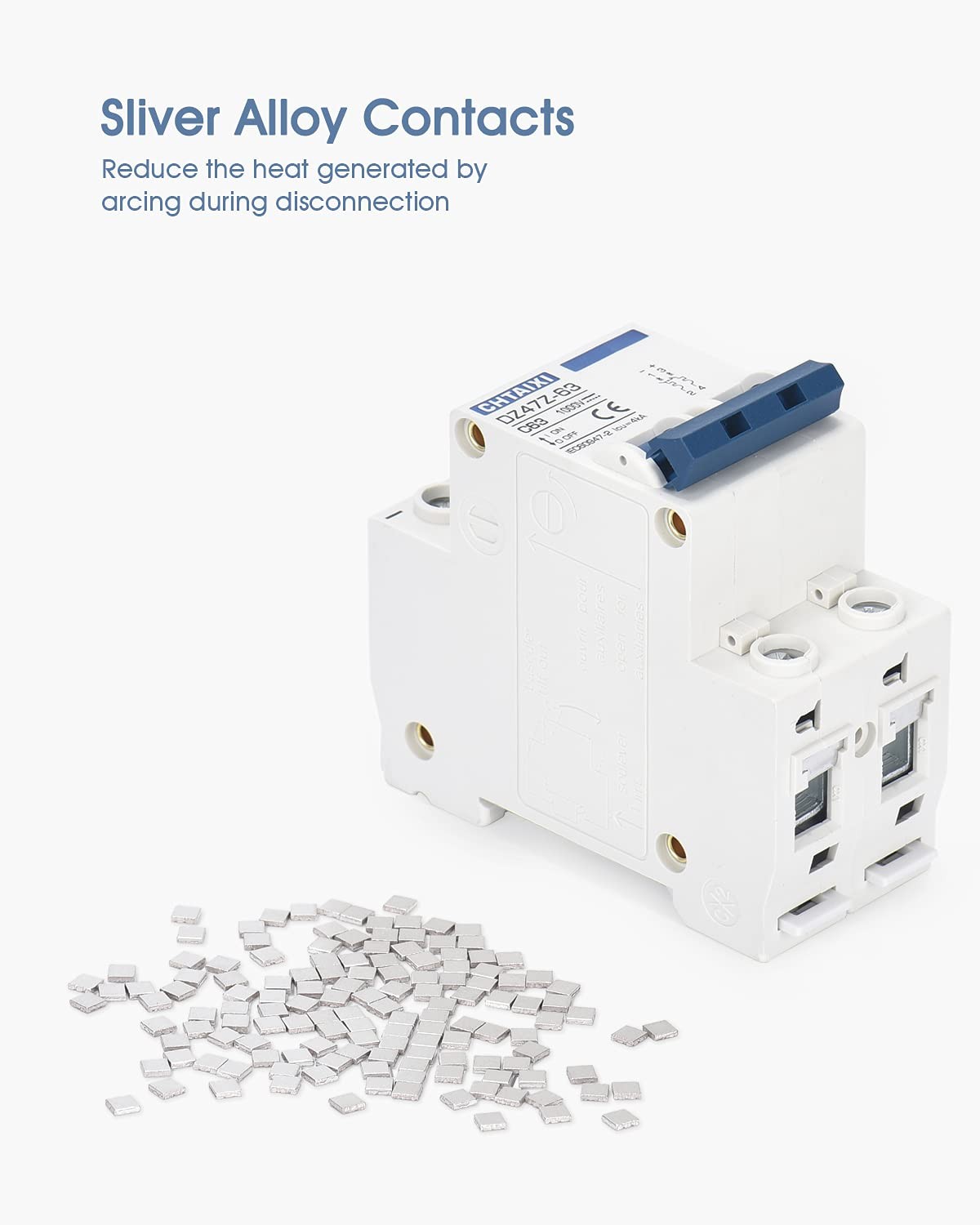 DC Miniature Circuit Breaker, 2 Pole 1000V 25 Amp | DIN Rail Mount Isolator for
