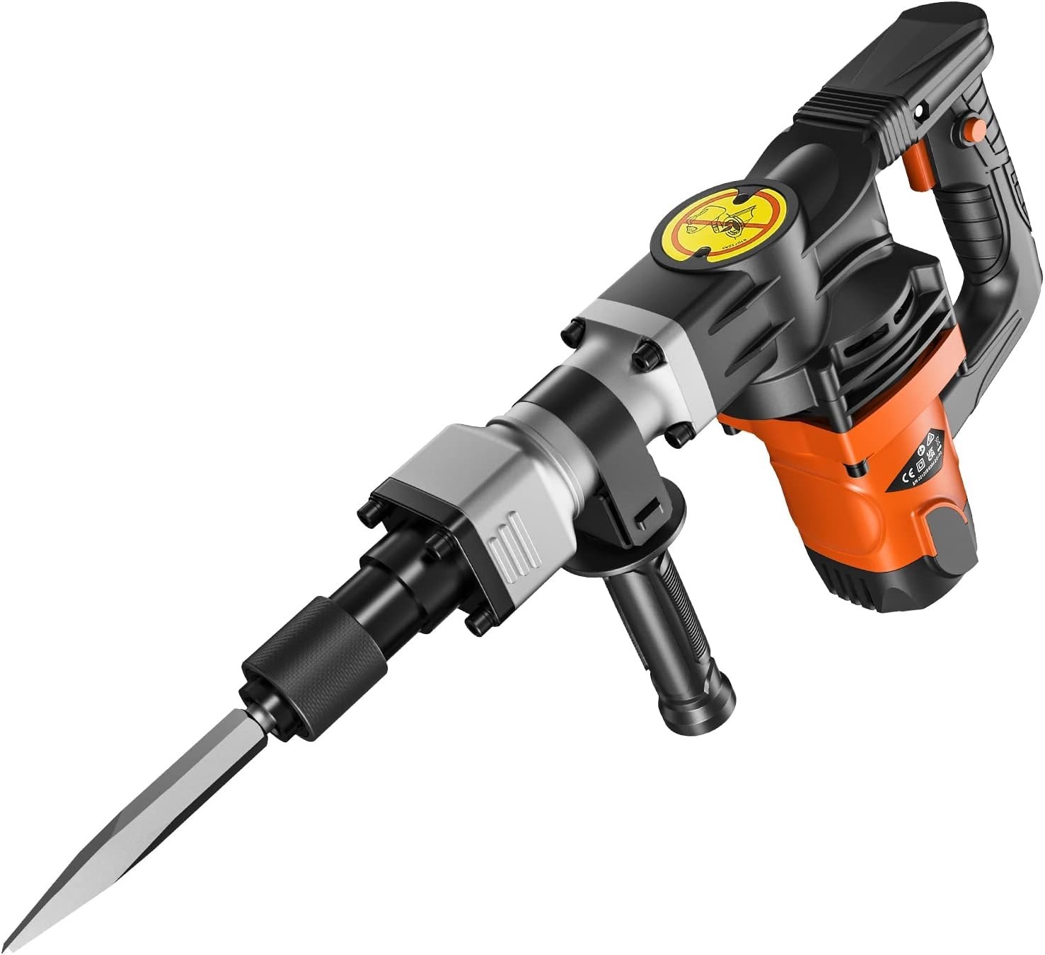 Demolition Jack Hammer 1400W Electric Heavy Duty Concrete Breaker 2900 BPM Tools