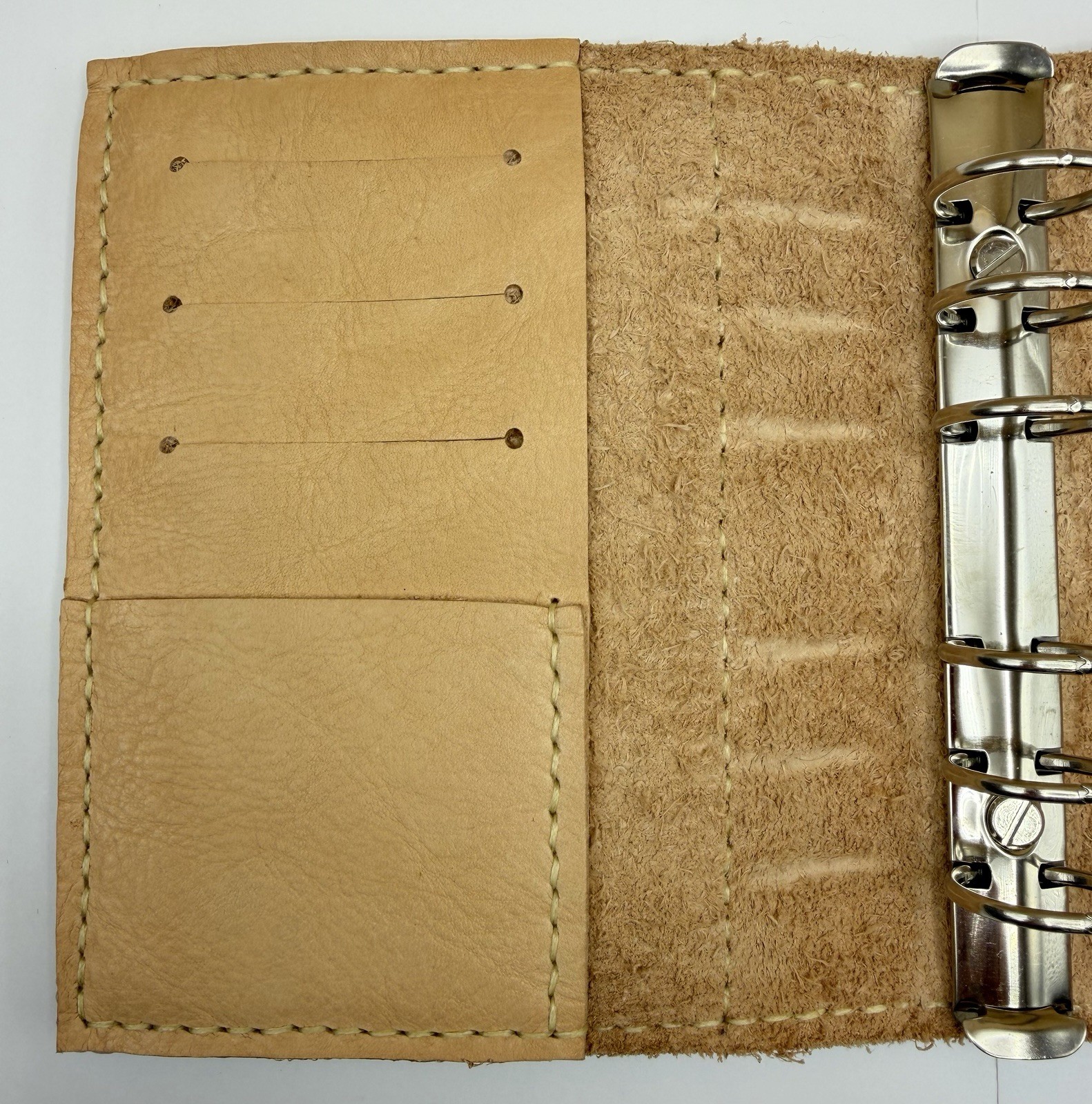 Love Paper Plan Personal Size Leather Planner 25mm Rings Natural Veg Tan