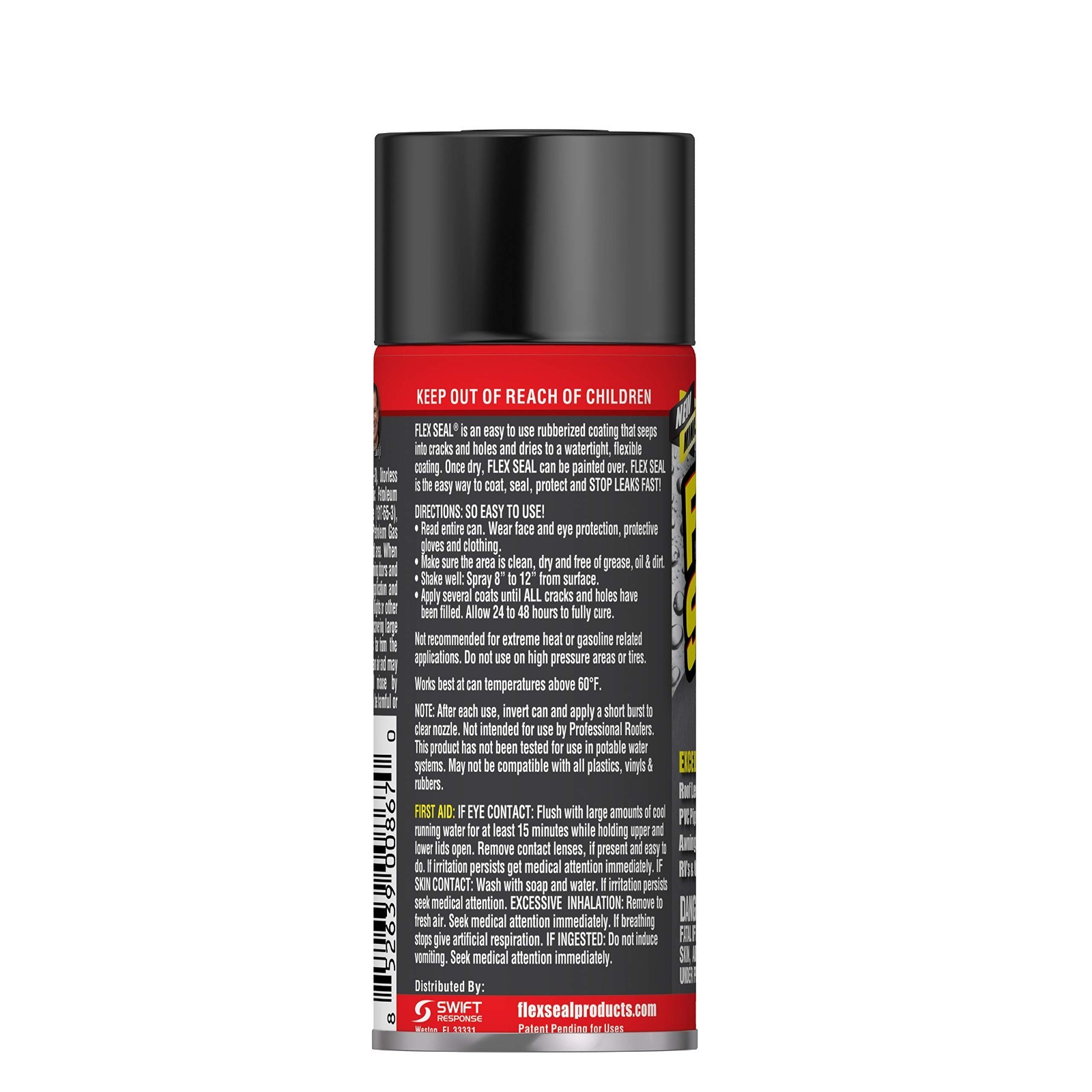 Flex Seal Mini 2-fl oz Black Aerosol spray Waterproof Rubberized Coating