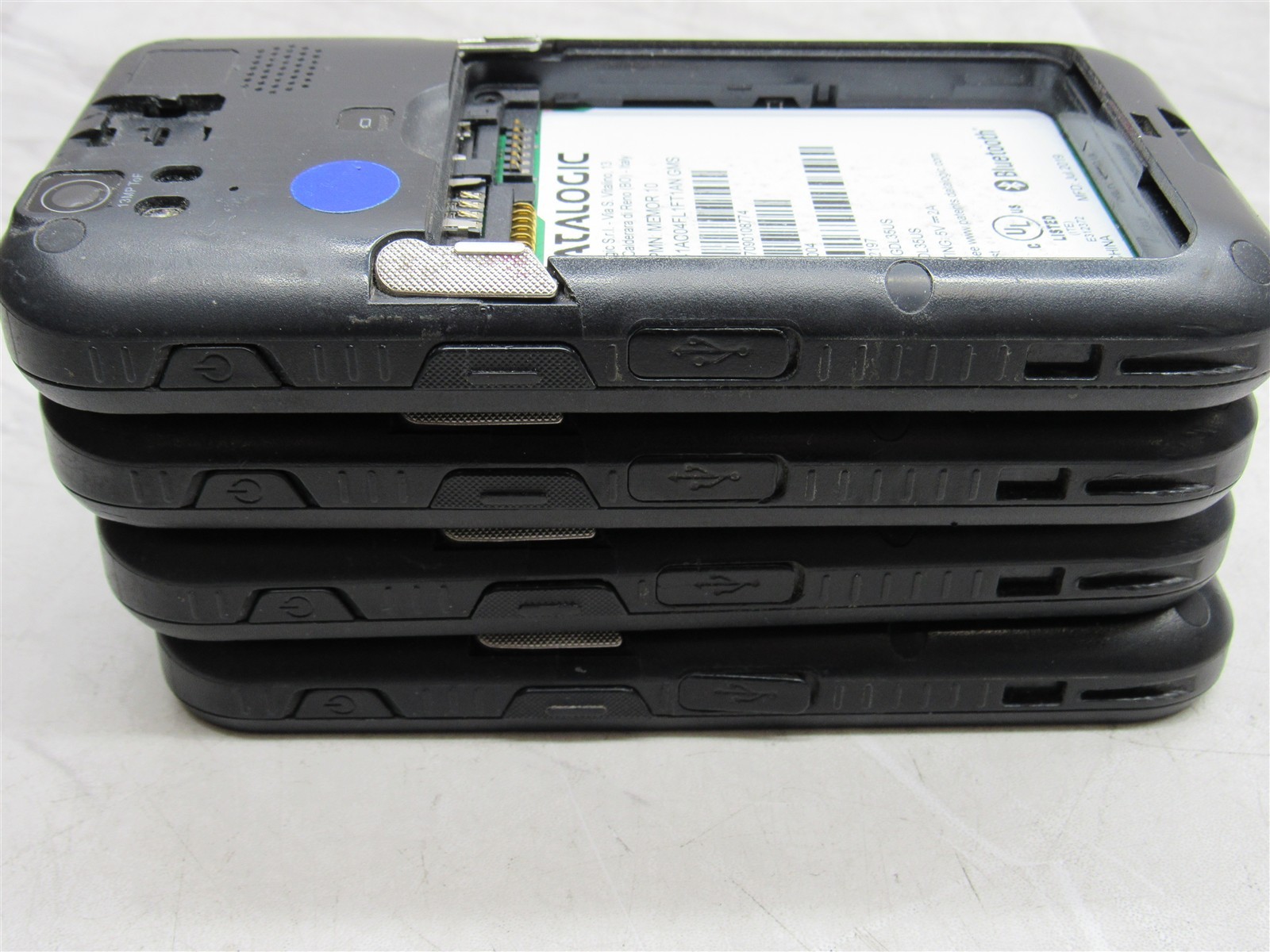 4 LOT – Datalogic Memor 10 Handheld Scanner 944350004 with 3x Batteries