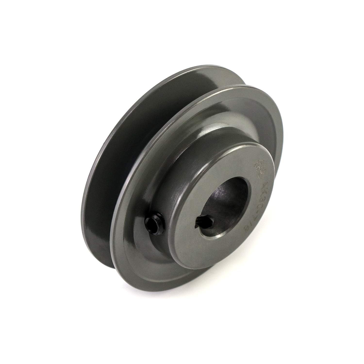 3.05” OD Single Groove V-Belt Web Sheave 7/8” Bore Cast Iron AK3078 Pulley Hubs.