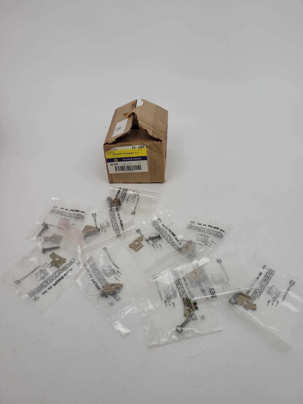 Lot of 10 – PK2MB Square D G1 Ser. Breaker Retaining Kit – Next Day Option – New