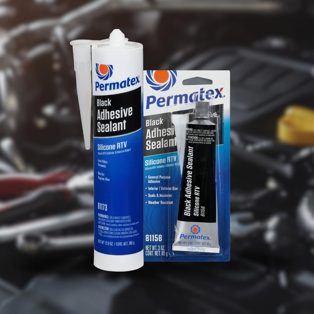Indoor/Outdoor Black RTV Silicone Sealant – 3 oz for Multipurpose Applications